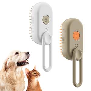 Brosse à vapeur pour chat et chien en plastique ABS de luxe pliable avec pulvérisation de massage automatique à vapeur autonettoyante - Product Image 1