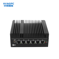 Ordinateur embarqué HVAEIPC 2.5G 6 ports Intel N100/N150 I5/I7 256 Mo de RAM Fabriqué à Guangdong En stock