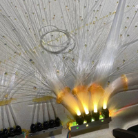 Kit de plafonnier étoile de toit de voiture 16W RGBW Twinkle Lampe d'ambiance intérieure à fibre optique vito w447 lumière de toit intérieur ciel étoilé