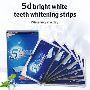 Tiras blanqueadoras de dientes 5D Sin <span class=keywords><strong>sensibilidad</strong></span> 28 piezas Tiras blanqueadoras de dientes Sabor a menta Accesorios para blanquear los dientes Ues para el hogar - Product Image 4