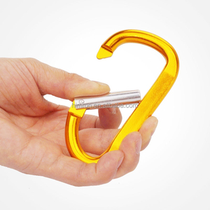 Multi-funzione in lega di alluminio moschettone da esterno zaino campeggio arrampicata boom da pesca gancio portachiavi con chiusura a scatto Clip - Product Image 5