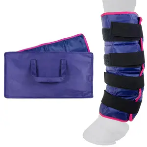 Horse Ice Pack with Carry Case Cooling Leg Wrap for Hock Ankle Knee Legs Boots and Hooves Single Ice Boot by Magic Gel