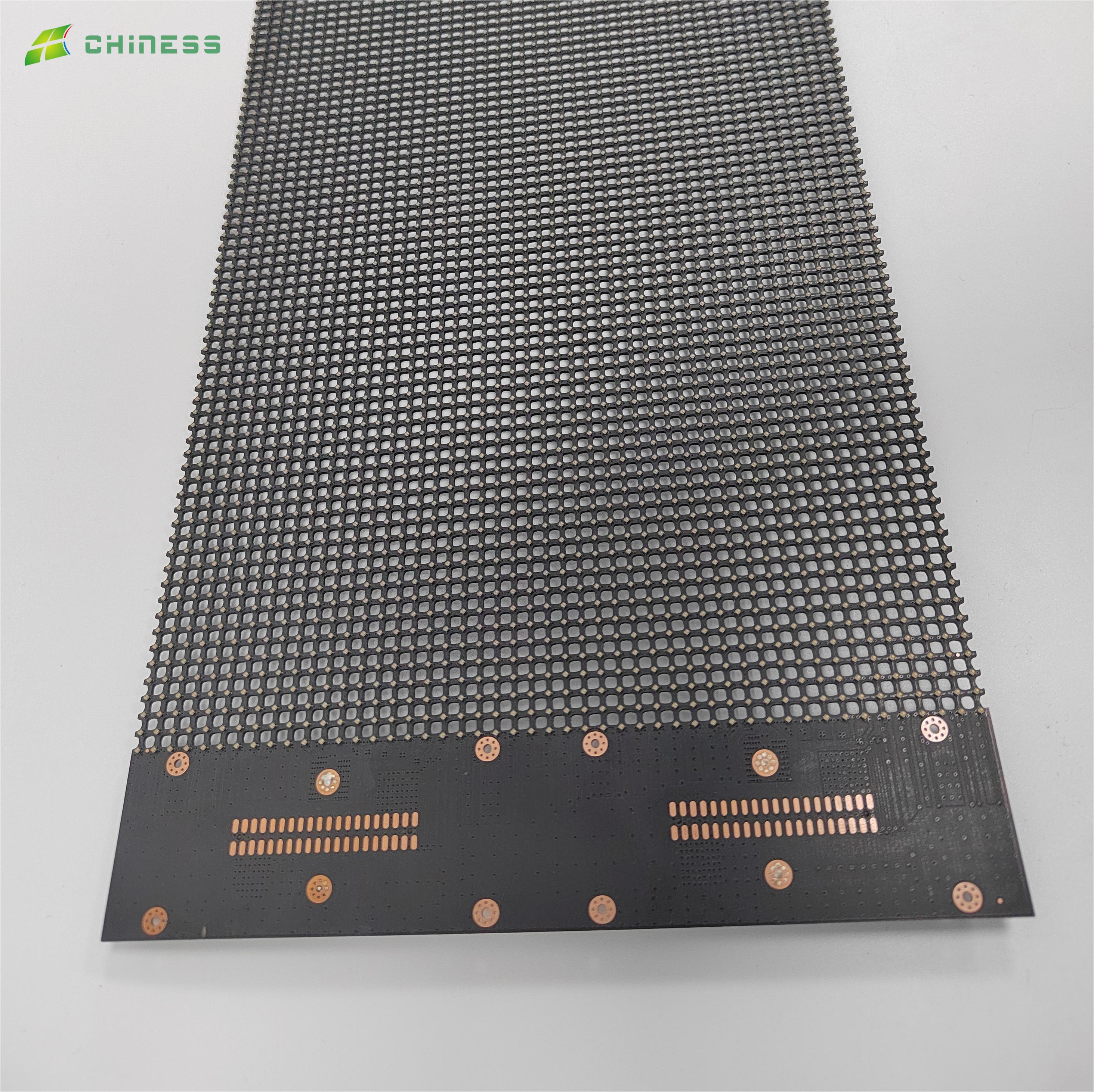 CNS-H-P3.91 2025, лидер продаж, высокая прозрачная пленка для помещений, полууличный голографический прозрачный гибкий рекламный светодиодный экран