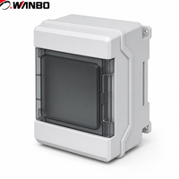 Boîtier de distribution extérieur étanche IP67 Wanbo-525, boîtier électrique industriel, rail DIN, boîtier de distribution solaire, usine chinoise