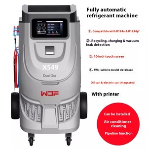 X549 entièrement automatique véhicule réfrigérant recyclage remplissage nettoyage AC récupération Machine R134A/1234Yf voiture soin gaz <span class=keywords><strong>Auto</strong></span> - Product Image 6