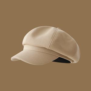 Venta al por mayor Otoño Invierno estilo coreano boina para mujeres versátil cara-adelgazamiento Newsboy gorra artística Retro japonés pintor sombrero - Product Image 1