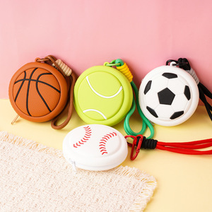 Porte-clés en caoutchouc QY Sports Ball, porte-clés en PVC souple, pendentif gomme, baseball, basketball, football - Product Image 2