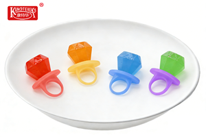 Bonbons durs en forme de bague de diamant, saveur de fruits assortis, bonbons pour les doigts, pour les fournitures de fête, emballage en boîte, bonbons durs multicolores - Product Image 5