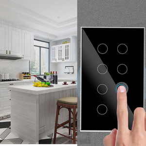 Interruptor táctil inteligente Zigbee 147, interruptores de luz de pared eléctricos para el hogar de 4/5/6/8/10Gang, Control remoto por voz de Alexa Google Home - Product Image 5
