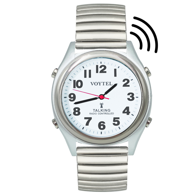 Atomic Talking Watch Sets Itself With a Touch of a Button Unisex Watch Speaks Time Great for Elderly or Visually Impaired