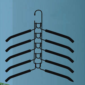 Organizador de perchas de almacenamiento acolchado de espuma <span class=keywords><strong>multiusos</strong></span> que ahorra espacio de 5 capas - Product Image 1