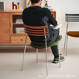 Dining Chair Upholstered Solid Wood <b>Frame</b> Modern Design Living Room Furniture Adult Use - Product Image 4