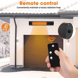Konwin Máy Sưởi Sân Trong Máy Sưởi Ngoài Trời Máy Sưởi Không Gian Hồng Ngoại Gắn Tường Máy Treo Trần Bảo Vệ Quá Nhiệt An Toàn Điều Khiển Từ Xa - Product Image 6