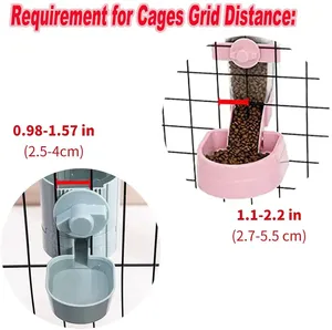 Comedero automático para mascotas, cuenco colgante para jaula, botella de agua, dispensador de alimentos para cachorros, gatos, conejos, pájaros, producto de alimentación para mascotas - Product Image 4
