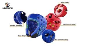 WoosungDUBAIACTIVEカラフルな武道空手ヘッドガードテコンドーヘルメット - Product Image 3