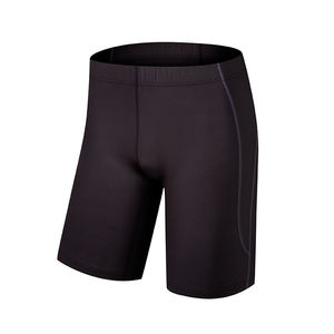 Short 2 en 1 sans couture haute performance pour hommes pour l'entraînement de rue avec bandes réfléchissantes - Product Image 4