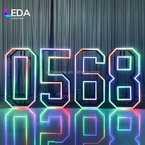 LEDA Customized 4ft Foldable Led <b>Marquee</b> Numbers <b>Light</b> up Letter Sign Led Metal Illuminated Letters for Outdoor Advertising - Product Image 5