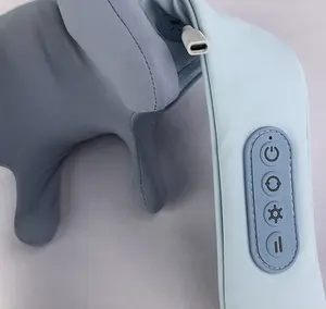 गरम बिजली Shiatsu रोलर पीठ की मालिश मशीन गर्दन कंधे 3D सानना पूर्ण शरीर की मालिश के लिए घर और कार्यालय