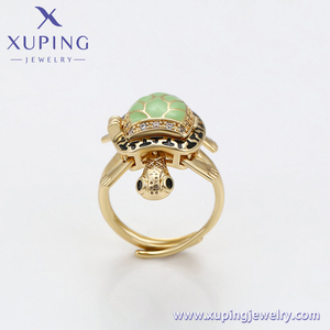 X000962556 Joyería XUPING Anillos <span class=keywords><strong>de</strong></span> Moda <span class=keywords><strong>de</strong></span> <span class=keywords><strong>Tortuga</strong></span> Verde Animal Chapados en Oro <span class=keywords><strong>de</strong></span> 14K - Product Image 5