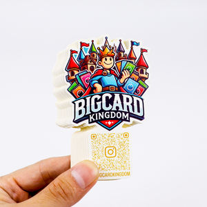 Pegatinas <span class=keywords><strong>de</strong></span> Vinilo con Código QR, Resistentes al Agua, Personalizadas, para Promoción Empresarial, con Logotipo y Código QR - Product Image 1