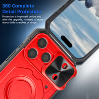 Casing Magnetik MagSafe untuk iPhone 17 Pro Max, Pelindung Kokoh Anti Benturan dengan Pelindung Lensa Kamera Geser