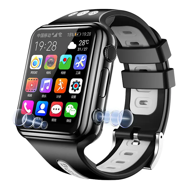 W5 1.54 Inch Full-fit Screen Dual Cameras Smart Phone Watch Support Sim Card Gps 4g Smart Watches With Gps And Call Watch