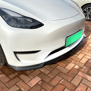 ชุดแต่งรอบคันสำหรับ Tesla Model Y ชุดกันชนหน้า สปลิตเตอร์ ดิฟฟิวเซอร์  ลิปหน้าสีดำเงา สำหรับอุปกรณ์ตกแต่งรถยนต์ Tesla Model Y - Product Image 5