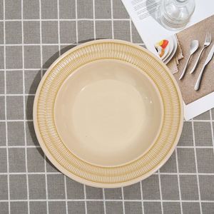 Juegos de Vajilla al por Mayor, Platos de Melamina para Uso Doméstico, Platos de Plástico Blancos, Plato Redondo de 9 Pulgadas, Platos de Melamina - Product Image 5