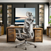 Chaise de bureau ergonomique inclinable en tissu maillé avec appui-tête réglable et fonction pivotante Chaise de bureau moderne bon marché