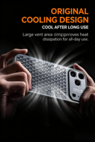 Coque de téléphone en aluminium à dissipation thermique pour iPhone 17 16 15 18 Pro Max 13 14 Plus, en métal ajouré, avec parfum rafraîchissant, couvercle amovible