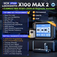 XTOOL X100MAX2 Kit Completo KC510 KC501 KS1 SK1 Plus M822, Programador de Llaves para Autos, Juego de Herramientas para Programación de ECU J2534