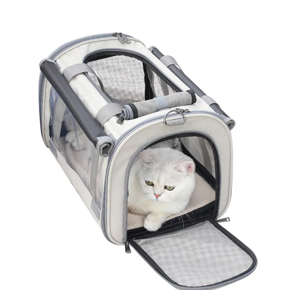 Pieghevole Pet Dog Cat gabbie trasportini zaino Puppy Carrier trasporto Pet Travel Hand Cat Bags