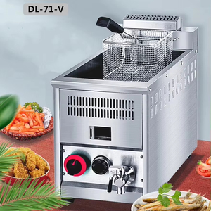 <span class=keywords><strong>Friteuse</strong></span> <span class=keywords><strong>professionnelle</strong></span> commerciale à <span class=keywords><strong>gaz</strong></span> GPL de grande capacité, de taille longue et profonde, de 12 L, avec robinet - Product Image 4