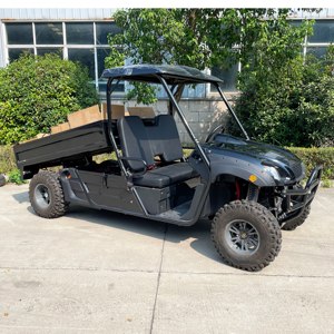 UTV <span class=keywords><strong>utilitaire</strong></span> électrique 4x4 de 10 kW avec benne de chargement, certifié CEE, capacité de charge de 400-500 kg, pour l'entretien des parcs et des stations balnéaires - Product Image 4