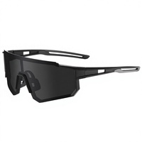 Lunettes de soleil polarisées de sport à grande monture personnalisables avec logo pour le cyclisme et la course à pied, unisexe, pour hommes et femmes, vente en gros