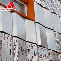 Revestimiento de Pared Arquitectónico Perforado de Fábrica China, Revestimiento de Aluminio, Panel de Pared Perforado Alucobond
