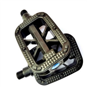 Pédale de vélo à plateforme, axe en acier, roulement à billes, antidérapant, pour vélo de montagne, noir Q 025 - Product Image 1