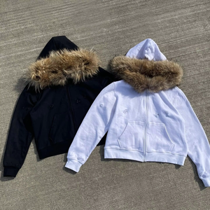 Produttori <span class=keywords><strong>felpa</strong></span> con <span class=keywords><strong>cappuccio</strong></span> corta da uomo in cotone Streetwear <span class=keywords><strong>felpa</strong></span> con <span class=keywords><strong>cappuccio</strong></span> pesante personalizzata con <span class=keywords><strong>cappuccio</strong></span> in pelliccia - Product Image 1