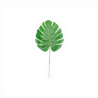 Feuille de Monstera Artificielle en Plastique Réaliste, Haute Simulation, Durable pour Salon, Décoration Intérieure, Bureau, Maison, Mariage, Noël