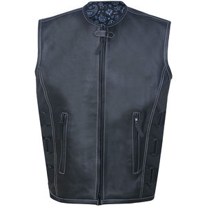 Chaleco de Cuero Genuino de Alta Calidad, Reversible, Transpirable, de Manga Larga para Hombre, para Invierno - Product Image 6