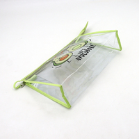 Organisateur de maquillage de voyage en PVC transparent personnalisé, étanche, pochette de rangement pour crayons, sac cosmétique personnalisable