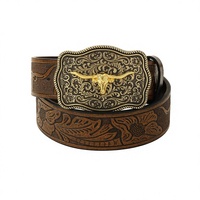 Nouvelle ceinture vintage pour homme en jean avec rivets, boucle en alliage polyvalente et distinctive, réglable, pour pantalon