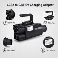 Connecteur de charge rapide DC 300A 400A, pistolet de charge EV 1000V 300A, GB/T CCS2, étanche IP67, prise de charge pour véhicule électrique, CE FCC