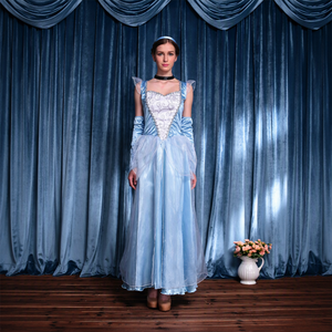 Disfraz de Halloween de <span class=keywords><strong>Princesa</strong></span> Echo para Cosplay, Vestido de Algodón de Blancanieves para Adultos, Juego de Roles - Product Image 1