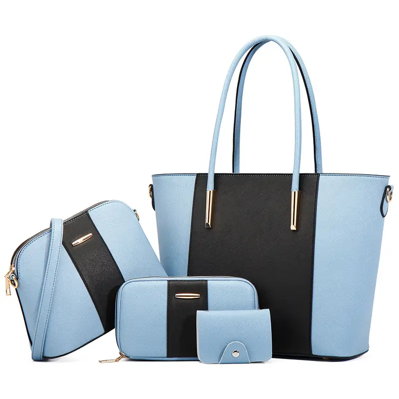 2022 New European and American Fashion Boutique Four Piece Cover Mother Bag Oblique Span Large Capacity women's handbag bag