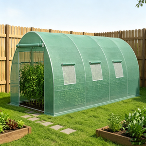 Abri de serre imperméable facile à assembler avec <span class=keywords><strong>grille</strong></span> en polyéthylène pour jardins - Product Image 4