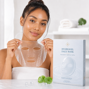 Masque facial en feuille de collagène <span class=keywords><strong>bio</strong></span> hydrogel coréen personnalisé, anti-âge, cosmétique, gel d'acide hyaluronique naturel, masque facial transparent de nuit - Product Image 1