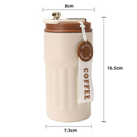Gobelet à café intelligent tendance et durable en acier inoxydable 316, tasse isotherme avec indicateur de température pour la maison, le bureau et les voyages