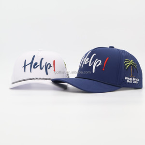 Casquettes de baseball et chapeaux de golf unisexes de style sportif avec logo brodé 3D, visière incurvée, perforées, avec cordon de créateur, imperméables, vente en gros - Product Image 2