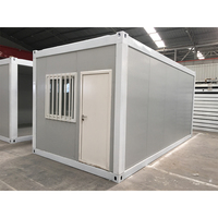 Maison de conteneur d'isolement de chambre d'hôpital de cabine modulaire mobile temporaire portative de 20 pieds à plat